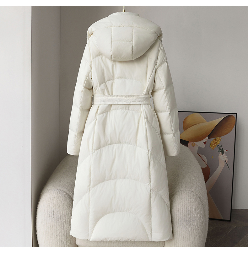 Women's Clothing Down jacket for women winter 2024 new high end Pinghu white duck down long white duck down warm women's clothing wholesale_voghion.com
