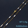 Sophisticated small brand trend universal necklace stainless steel, design chain for key bag , simple and elegant design