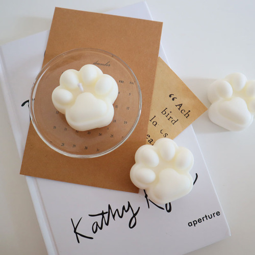 Three Trust Cat Paw Scented Candle Silicone Mold DIY Cat Paw Diffuser Stone Squeeze Fun Silicone Grinding Mold