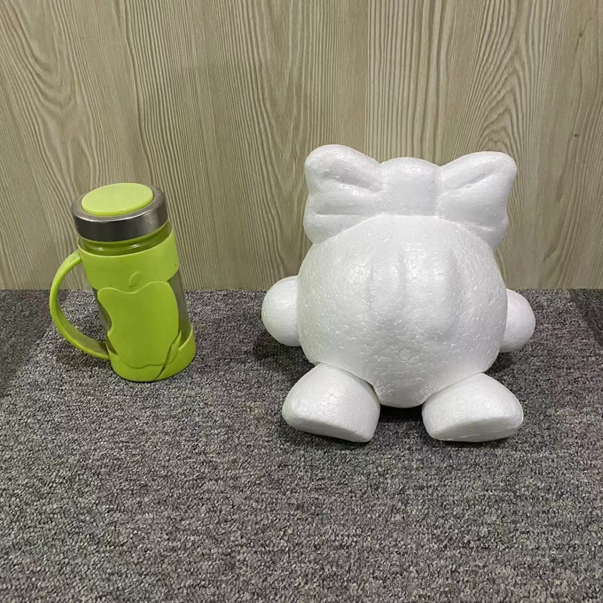 Oso Rosa molde oso modelo embrión blanco Qixi Día de San Valentín EPS Poli Dragón blanco espuma oso Clavel