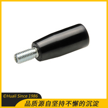 华利穿心穿杆M5M6胶木小转动手柄 机械机床外丝操作旋钮把手柄