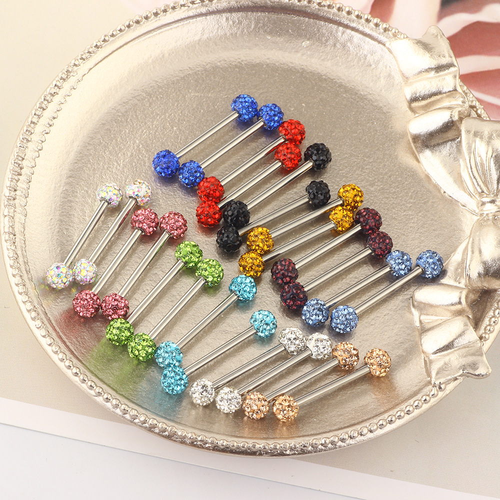 Pointed titanium steel lip stud product view