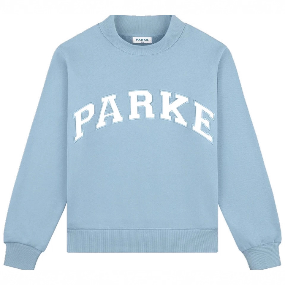 In-Stock 2025 Cross-Border Hot Sale Parke Unisex Casual Half-High Collar Sweatshirt Loose Street Fashion Fashion Embroidered