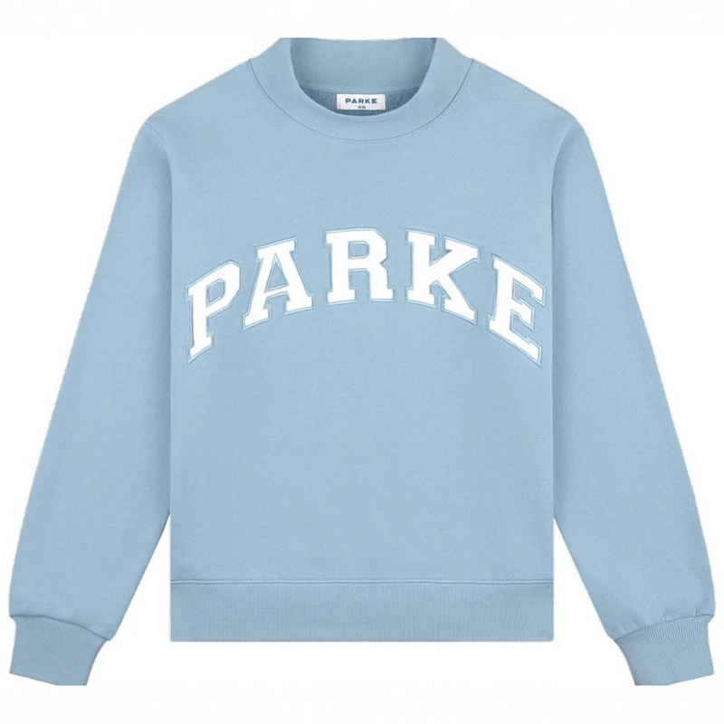 In-Stock 2025 Cross-Border Hot Sale Parke Unisex Casual Half-High Collar Sweatshirt Loose Street Fashion Fashion Embroidered