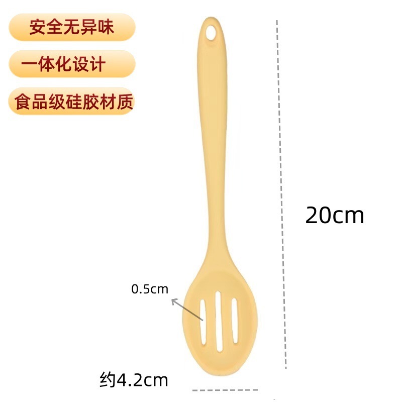 一体型シリコンスパチュラ、ノンスティック専用調理スパチュラ、食品グレードの家庭用フライパンスプーン、高温耐性キッチン用品セット|undefined