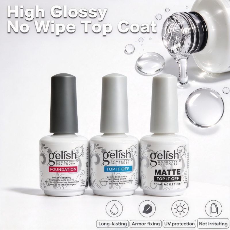 Gelish Foreign Trade Base Coat No-Wash Matte Top Coat Balancing Liquid Nutrient Solution Set Nail Polish Gel Wholesale Gelish Foreign Trade Base Coat No-Wash Matte Top Coat Balancing Liquid Nutrient Solution Set Nail Polish Gel Wholesale
