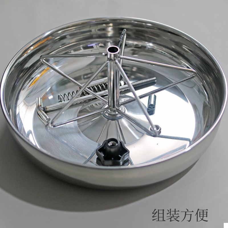 Acero inoxidable cerdo comedero olla medicina alimentación cuenca entrega fija cama cuidado cerdo comedero 30cm diámetro