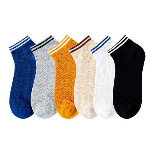 Mesh socks women's cute Japanese style summer thin cotton socks trendy Instagram summer low-top white open-top boat socks