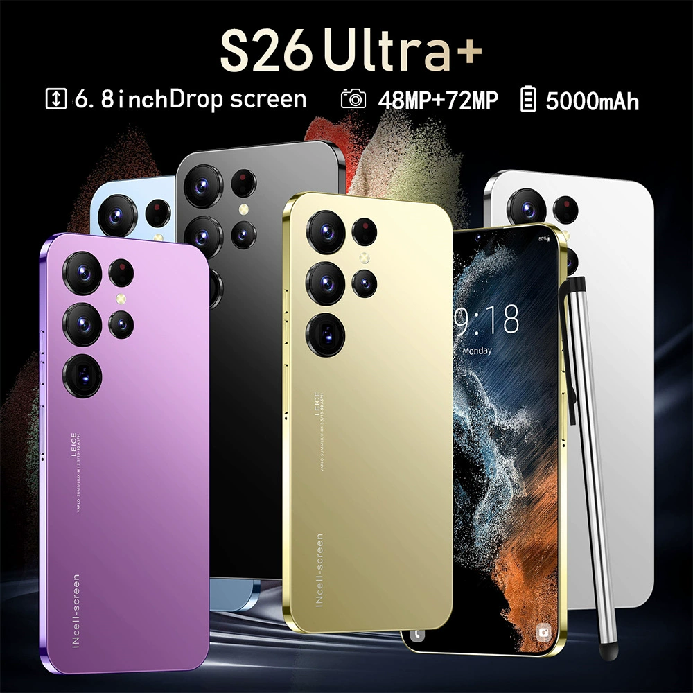 Смартфон S26 Ultra+ 16 ГБ+1 ТБ, 6800 мАч, Qualcomm 888, высокоразрешающий экран