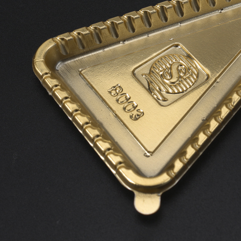 Golden plastic base pastry cake mousto cut pastry base triangle round square rectangle