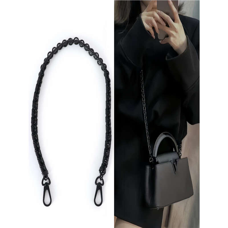 Suitable for Lv Capucines Black Warrior Chain Shoulder Strap Modification Capucines Crossbody Bag Underarm Chain