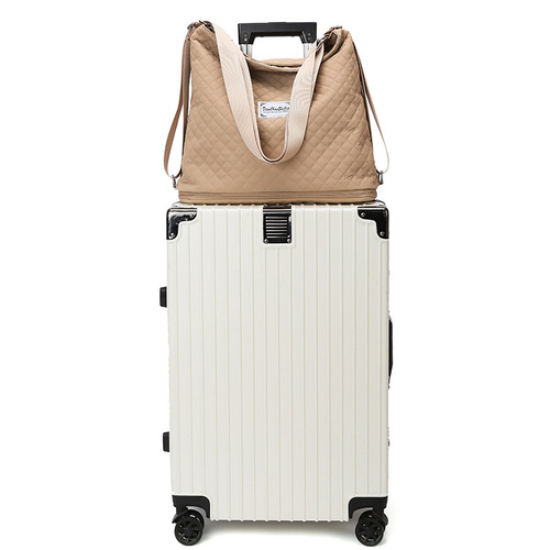 New Oxford fabric large-capacity travel bag, dry-wet separation expandable crossbody fitness bag, simple and convenient luggage storage