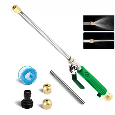 water jet high pressure water gun | Car cleaning tools - suit-ii-gun-green-extend-tube-tape