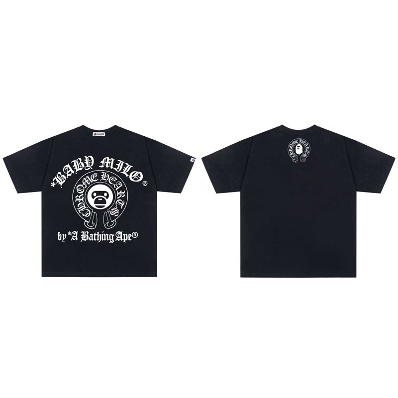 Chrome Hearts x A Bathing Ape Baby Milo T-shirt Horseshoe Black