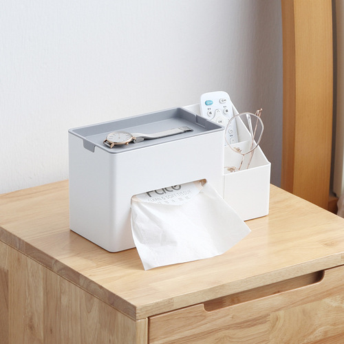 Household living room desk remote control storage coffee table creative bathroom dustproof multi-functional tissue box