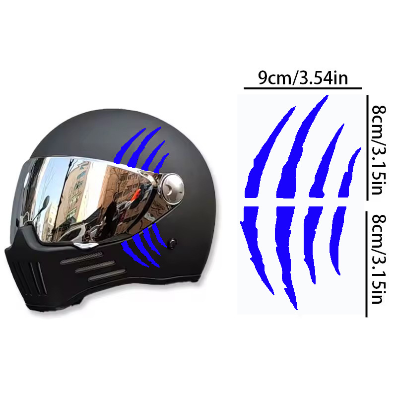 Monster Ghost Claw Scratch Sticker Personalisierte Kreative DIY Offroad Motorrad Helm Dekoration_voghion.com