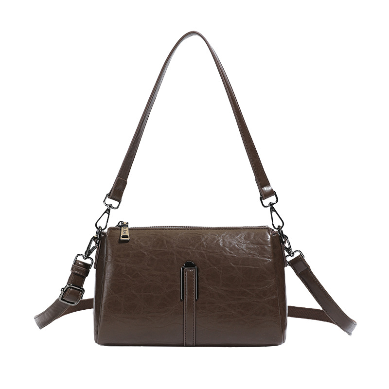 Bolsa de almohada portátil transfronteriza retro bolso de braza para mujeres otoño y invierno 2025 nueva moda bolso de hombro bolso de viaje