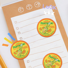 字母橘子汽水圆形徽章布贴绣花加工厂服装辅料补丁背布背朴织唛