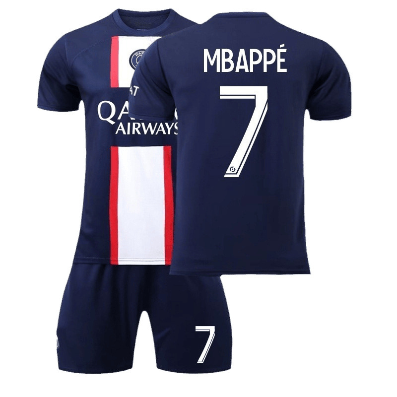 Venta al por mayor 2223 París casa Corte N ° 30 Jersey N ° 7 mbapei N ° 10 Neymar fútbol uniforme traje masculino fabricante