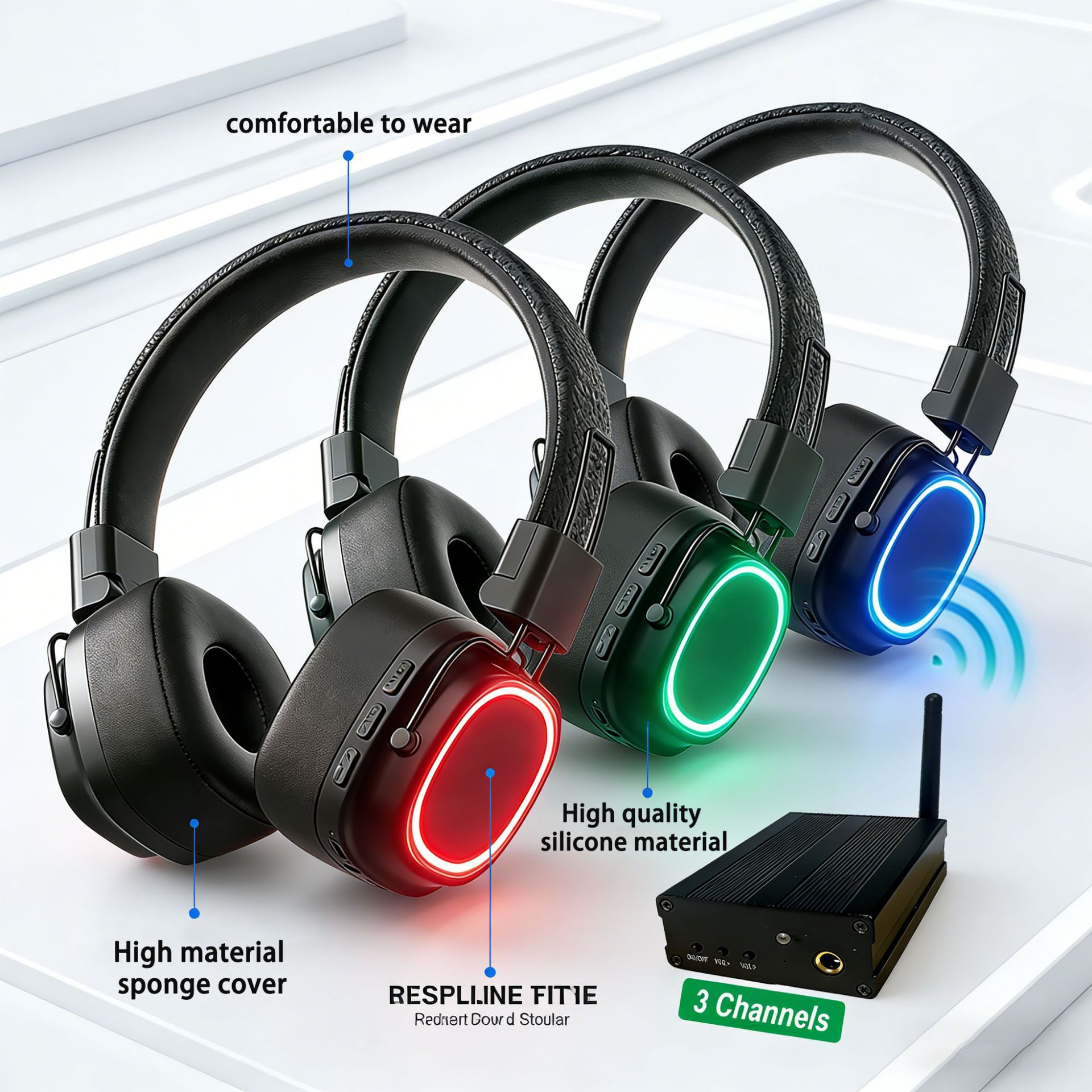 Ventas transfronterizas de auriculares de discoteca DJ concierto MESH red inalámbrica AI reducción de ruido auriculares Bluetooth