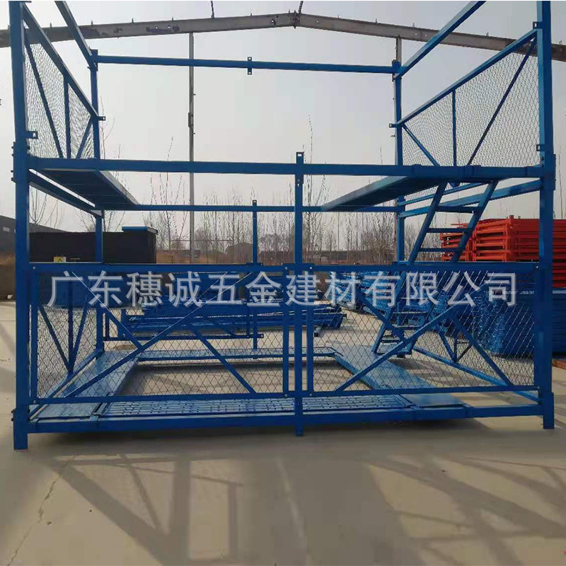 基坑爬梯墩柱安全梯笼通道组合梯式桥梁建筑施工箱式安全梯笼爬梯