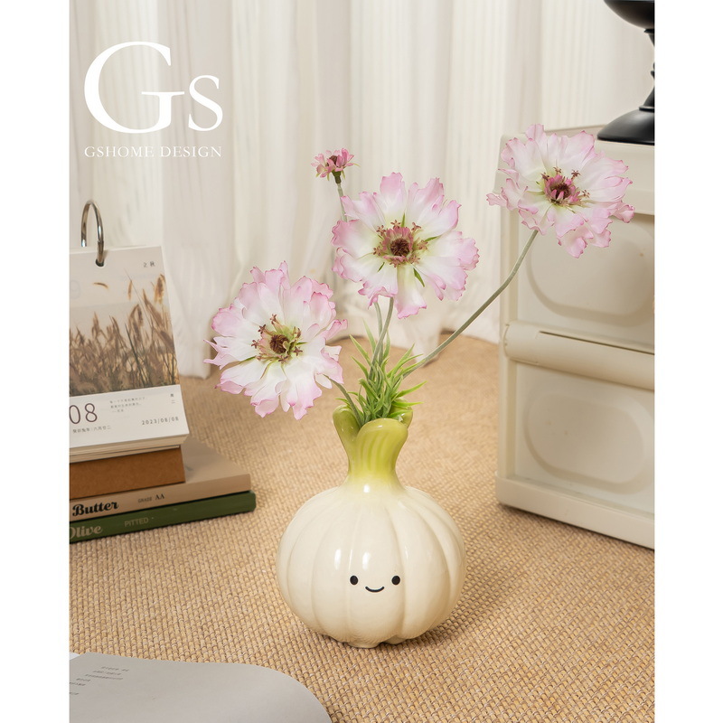 Creative Light Luxury High-End Vase Living Room Entrance Creative Art Decorative Ornaments Ceramic Vase Flower Arrangement High-End