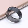 Glossy ring stainless steel, accessory suitable for men and women, European style