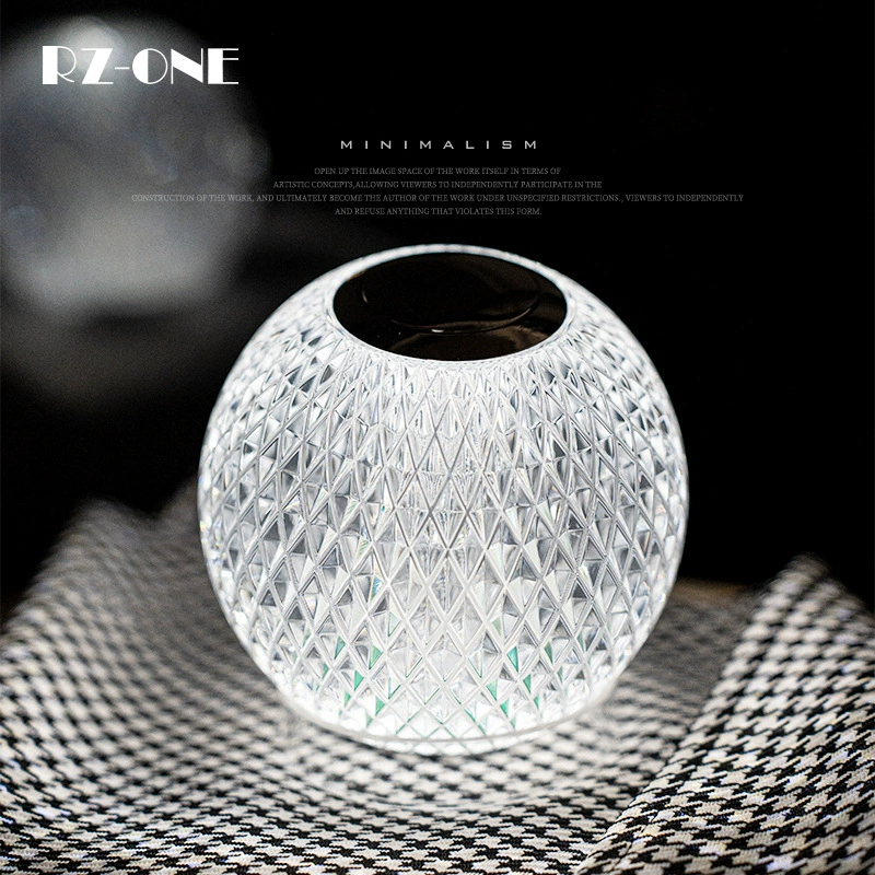 Jiangzi доступный роскошный высококачественный сенсорный беспроводной прикроватный столик из хрустального стекла, атмосфера, ночник, украшение туалетного столика