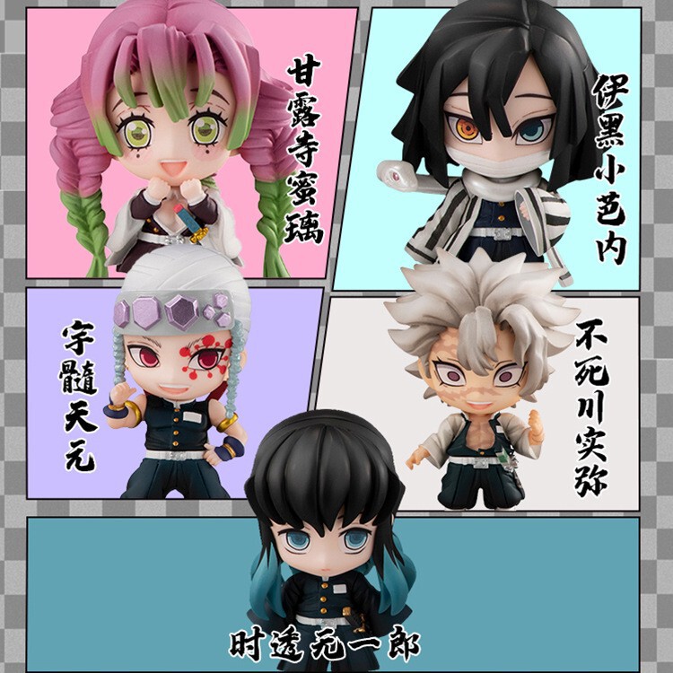 Demon Slayer Anime Six Box Eggs Nezuko Tanjiro Hand-Made Office Ornaments