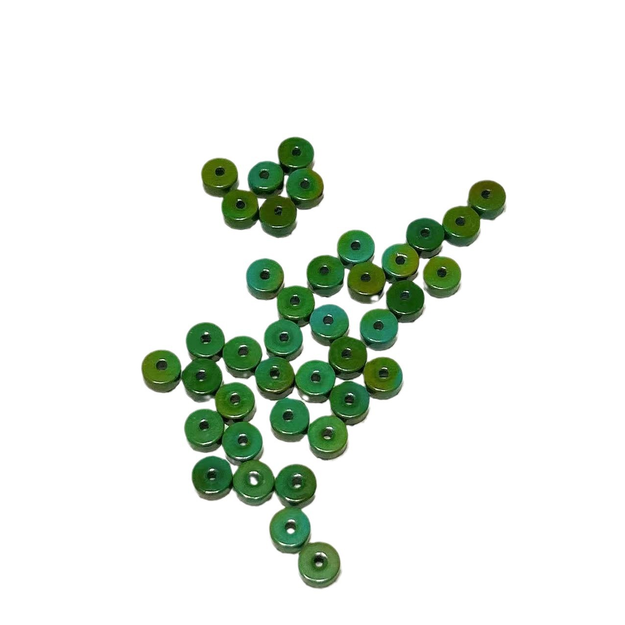 Magnesium Mineral Rapeseed Green Straight-Cut Spacer Tablet Accessories Bracelet Spacer DIY Accessories