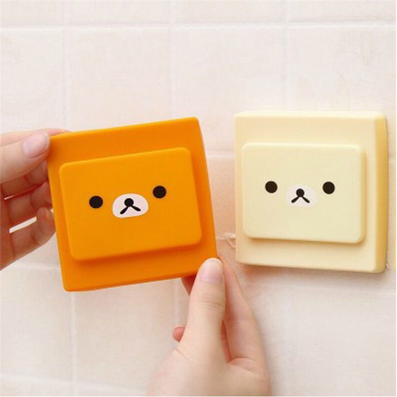 Rilakkuma Silicone Cover Switch Bathroom Waterproof Protection Protective Case Kitchen Anti-Electric Shock Cartoon Power Socket