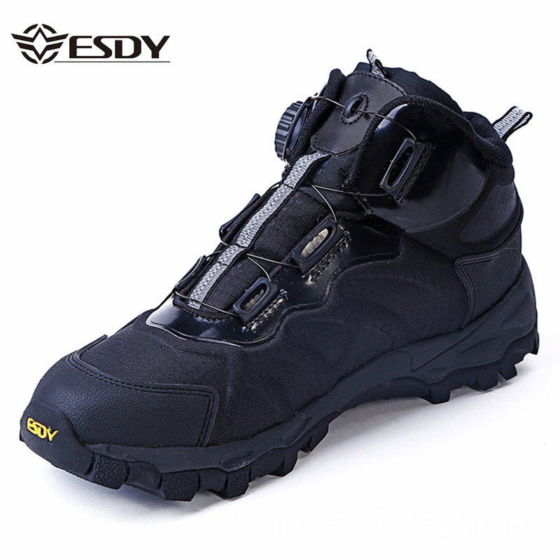Esdy Outdoor Hiking Shoes Men's Mid-Top Hiking Boots Sports Hiking Hiking Shoes All-Season Non-Slip Wear-Resistant Cross-Country Shoes