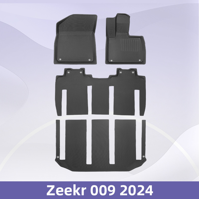 Aplicable a Zeekr 009 EV 6 asientos 2024 - 2025 timón derecho 3D todo el tiempo material XPE almohadilla de pie cojín de colateral