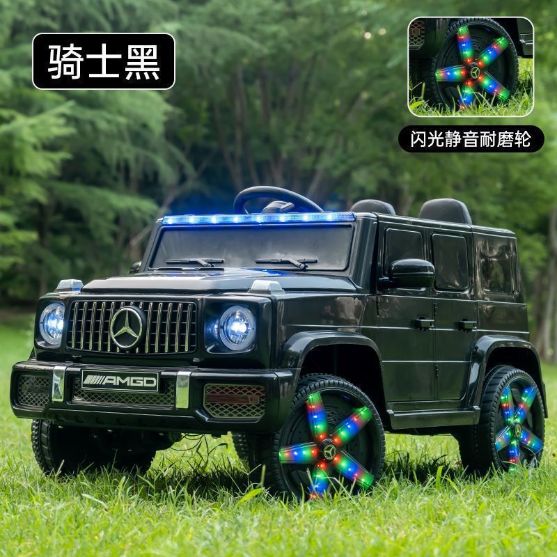 업그레이드된 2인승 + 초내하중 + 주변광 + 트렁크 - 플래시 블랙(플래시 휠 4륜 구동 풀 기능 + 가죽 시트) 브랜드 Chaowei