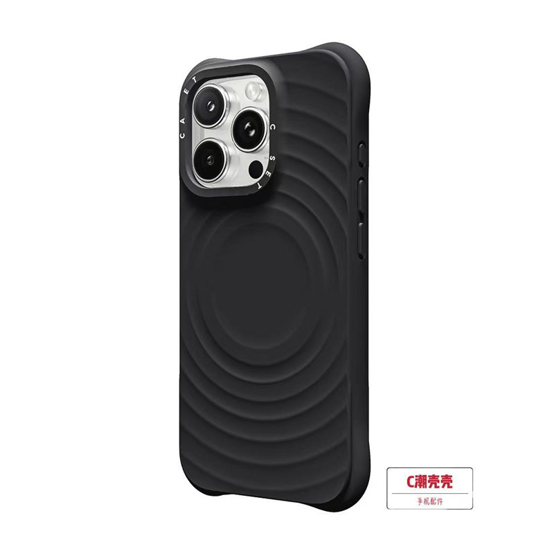 手机壳【CASE】纯色波漾新款苹果15Pro适用于iPhone16max手机壳Ma|undefined