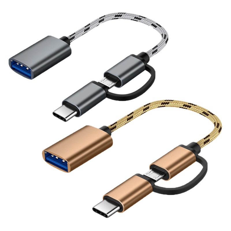 Android tipo-c cable adaptador OTG cable adaptador para Android TYPE-C 2-en-1 otg cable adaptador