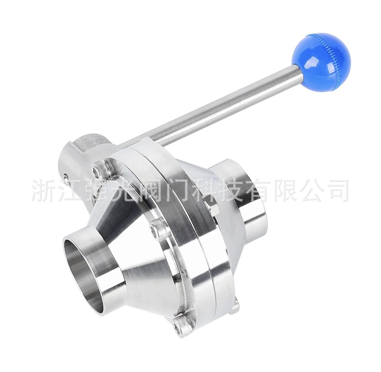卫生级蝶式球阀，蝶型球阀，蝶形球阀，快装，焊接，气动，不锈钢