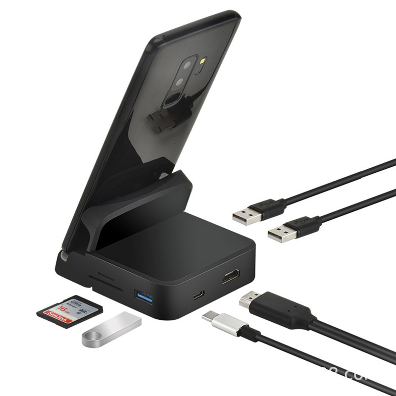 8-in-1 Type-C Docking Station Base USB to HDMI Suitable for Mobile Phones and Laptops Hub Base