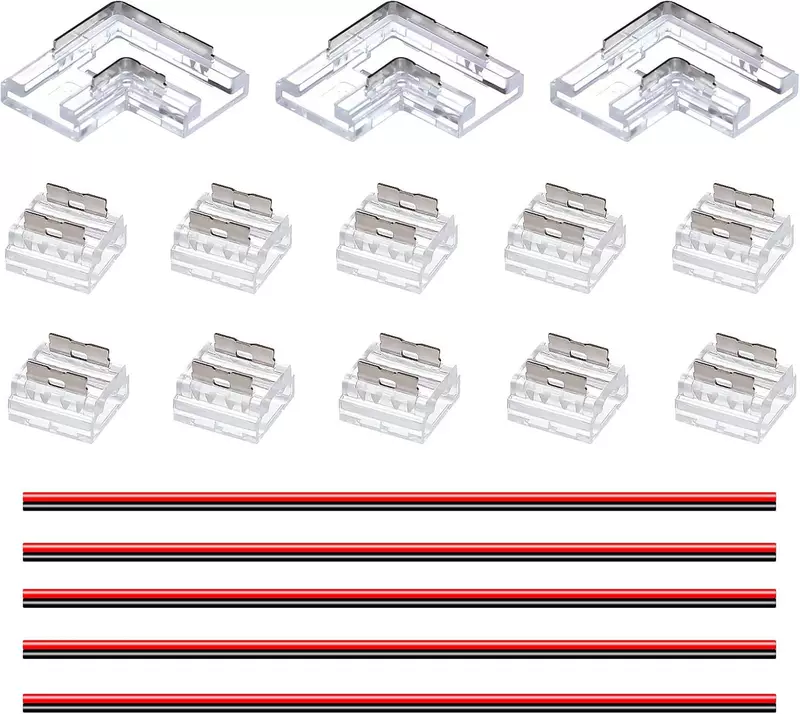 GOMING 2-полюсный 8мм Boardbreite COB LED Streifen Steckverbind