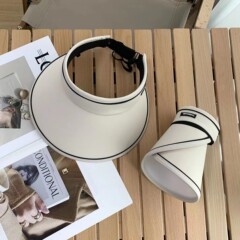 夏の日焼け止め帽子は折りたたみ可能です。