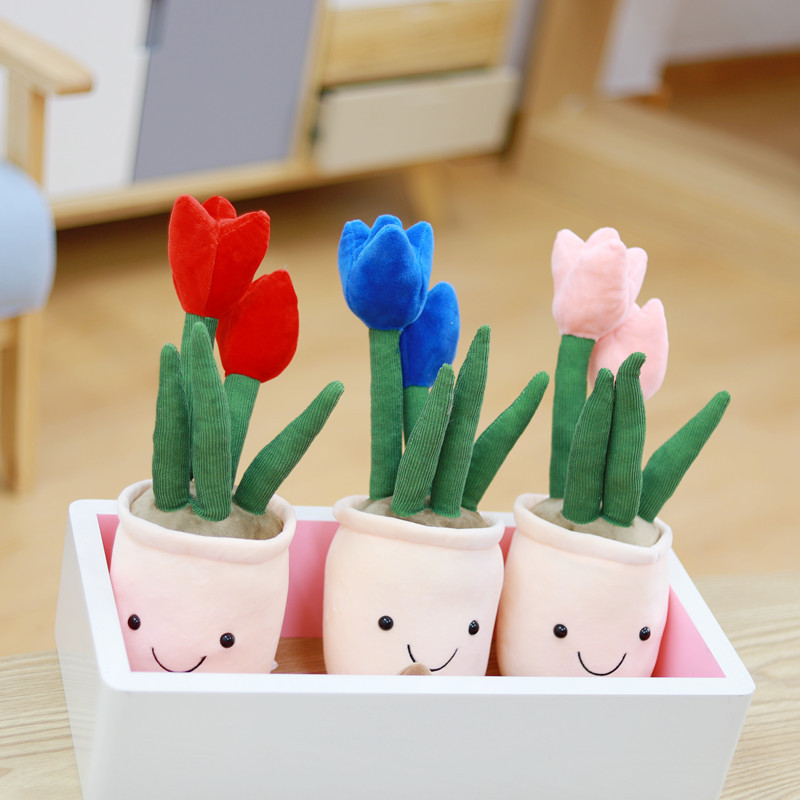 88g Weight Stuffed Animals & Plush Toys Toys Type 1 Piece Quantity PP cotton Material Potted Plant Pattern Children Unisex Gender Cute Style Children Unisex Potted Plant PP Cotton Stuffed Animals & Plush Toys 16