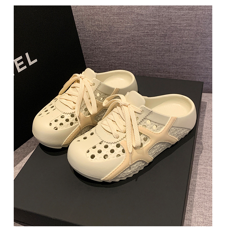 Dép sandal nữ xỏ ngón đế bệt lỗ thoáng khí, quai mềm dễ chịu — EN36 Hạnh chi tiết 20