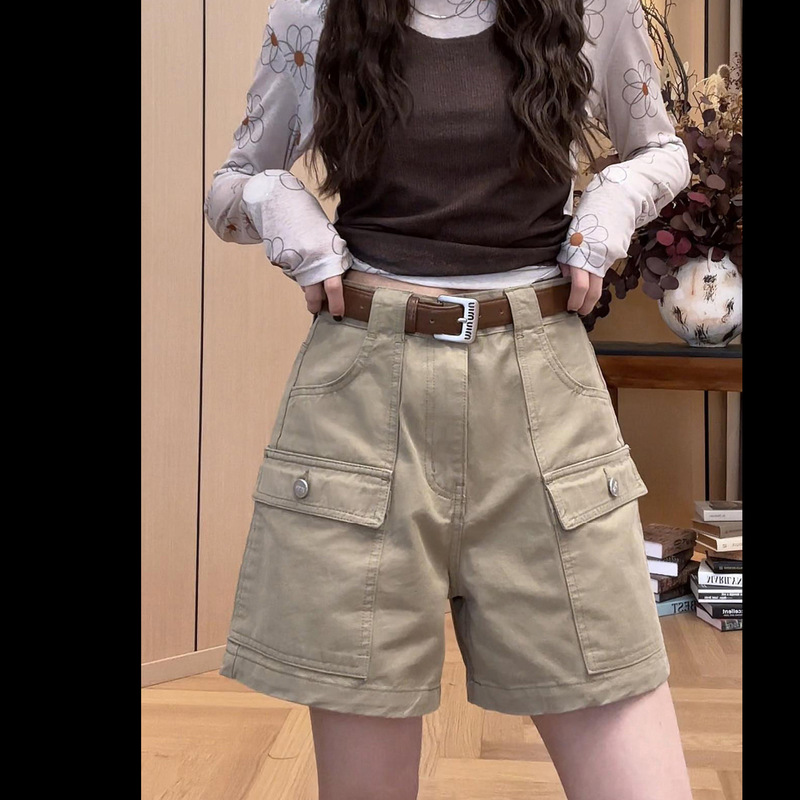 Women's Cargo Shorts, Summer Thin Casual Wide-Leg A-Line Pants, 2026 New Style, Super Stylish for Petite Figures Women's Cargo Shorts, Summer Thin Casual Wide-Leg A-Line Pants, 2026 New Style, Super Stylish for Petite Figures