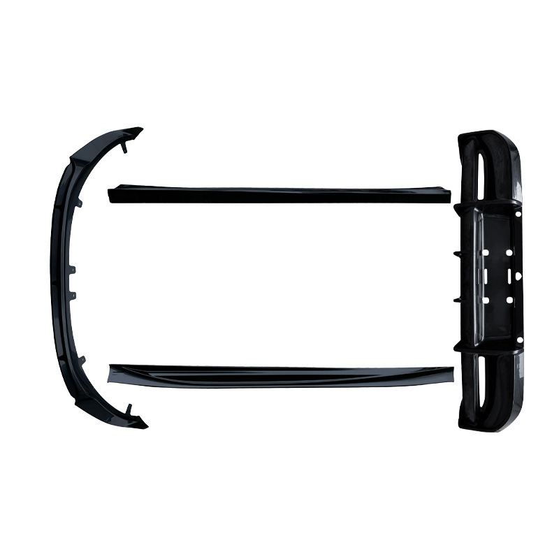Honda AKASAKA Xiaomi SU7 Body Kit Front Lip Side Skirts Rear Spoiler (Big Surrounded) - xiaomi-su7-front-lip-side-skirts-rear-lip-gloss-black