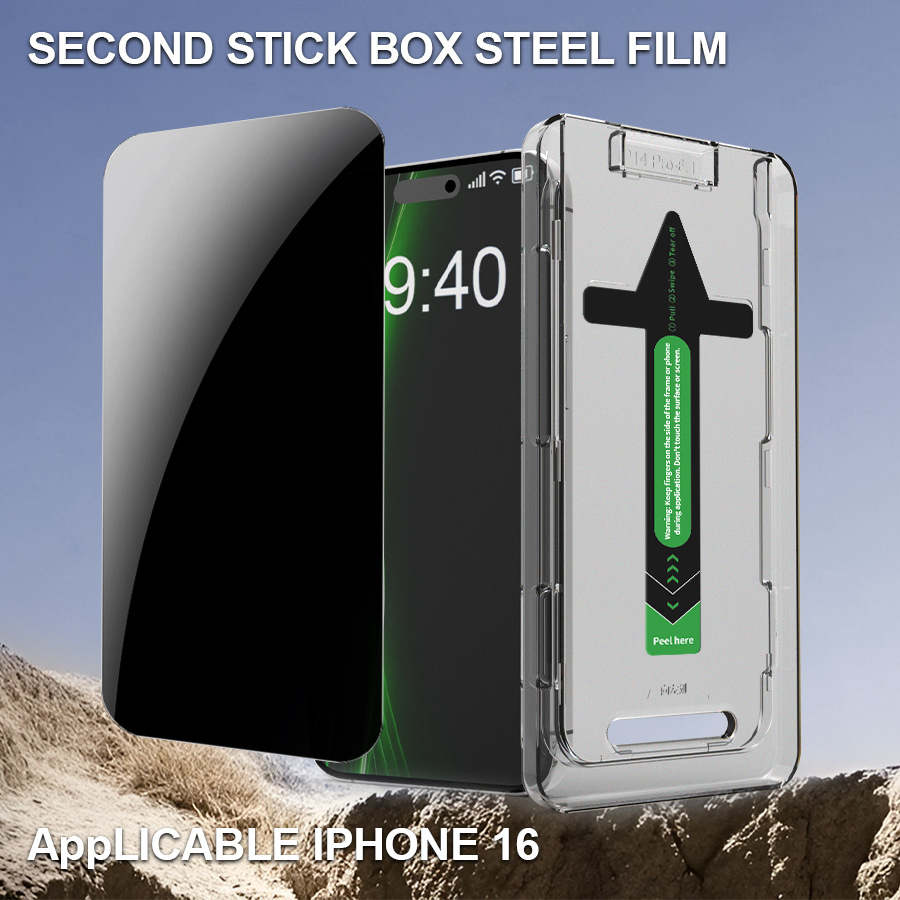 Mágico del mismo fabricante de la película de templado para teléfonos móviles para iPhone 16 Pro, cobertura completa a prueba de explosiones, Apple 15 super claro segundo pegatinas