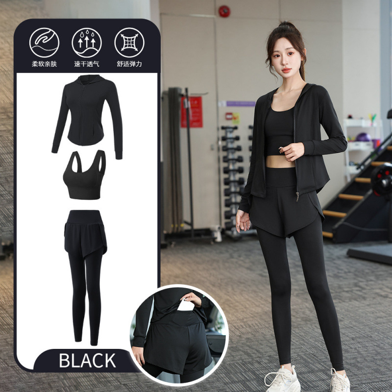 Juego de carrera para mujeres primavera y otoño principiantes de verano yoga deportivo rápido ropa seca trajes transpirables comercio exterior al por mayor