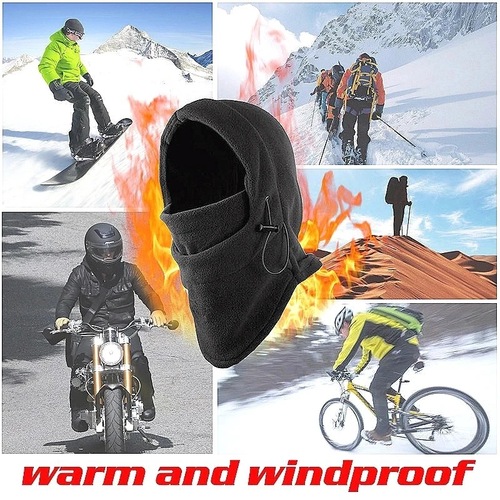 Amazon's same balaclava hat, winter outdoor warm hood, polar fleece all-inclusive cycling mask