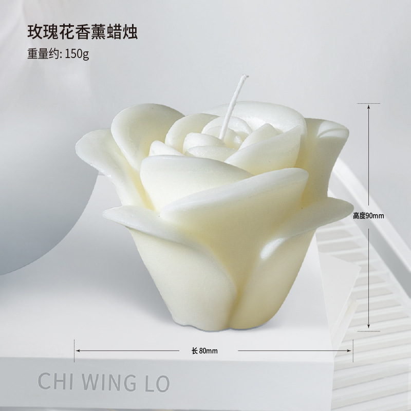 40 velas de aromaterapia de arte de estilo nórdico, modelos calientes, líneas hechas a mano, velas creativas geométricas blancas