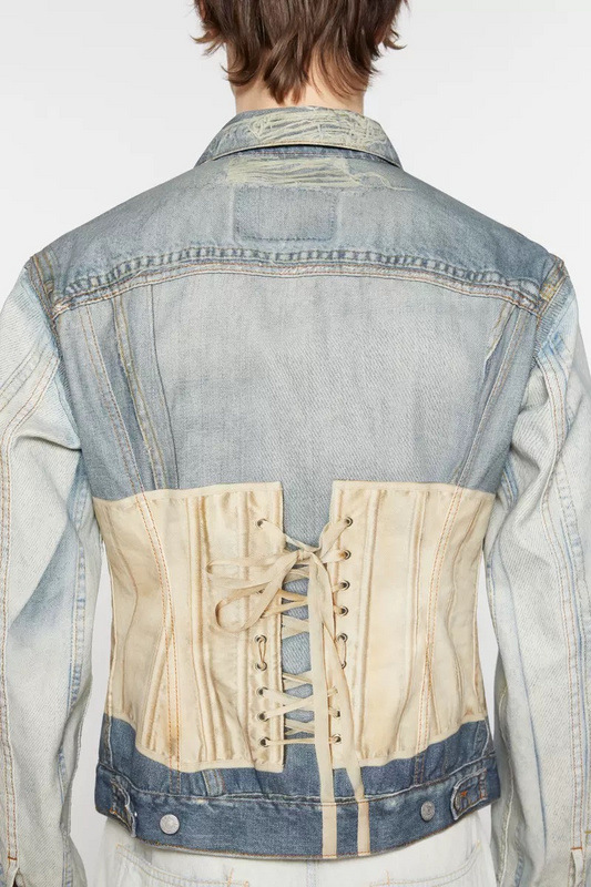 Foreign Trade European And American High Street Fashion Unisex Washed AC Same Style Printed Jacket Basic Denim Clothing_mkmklike.com