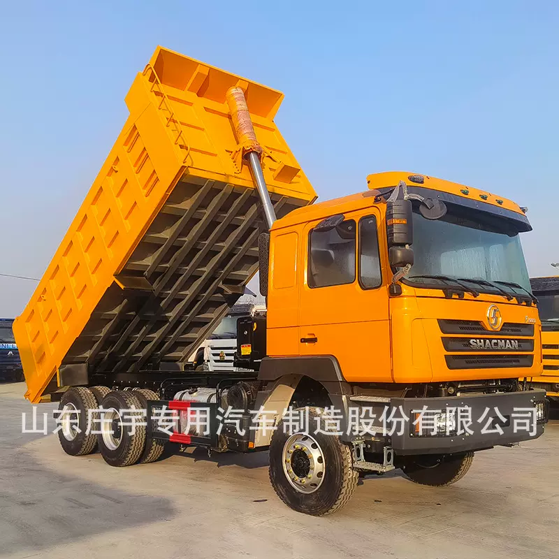 出口陕汽6*4后翻自卸渣土车工程砂石料运输自卸翻斗卡车潍柴动机